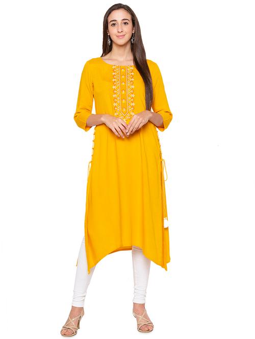 embroidered asymmetric kurta - 16989979 - Very Small Image - 1