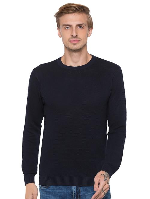 navy blue solid t-shirt - 16990062 - Very Small Image - 1
