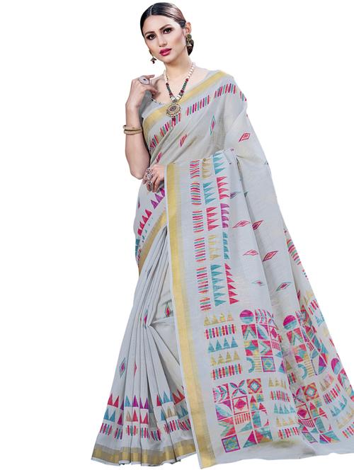 geometrical kota doria saree with blouse - 16990365 - Very Small Image - 1