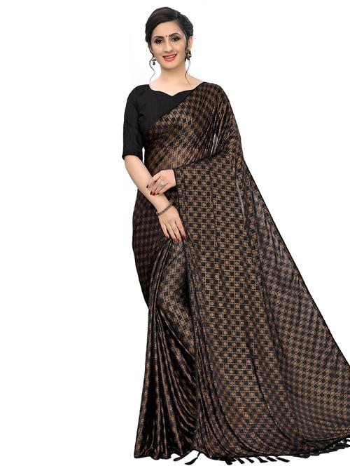foil printed saree with blouse - 16990418 - Very Small Image - 1