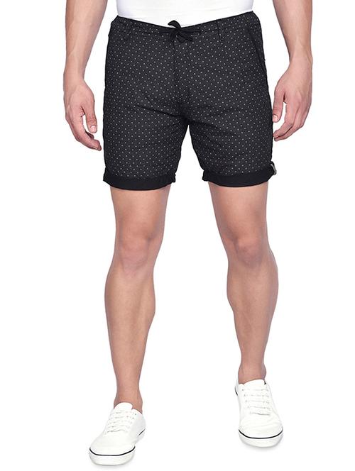 black printed shorts - 16990908 - Very Small Image - 1
