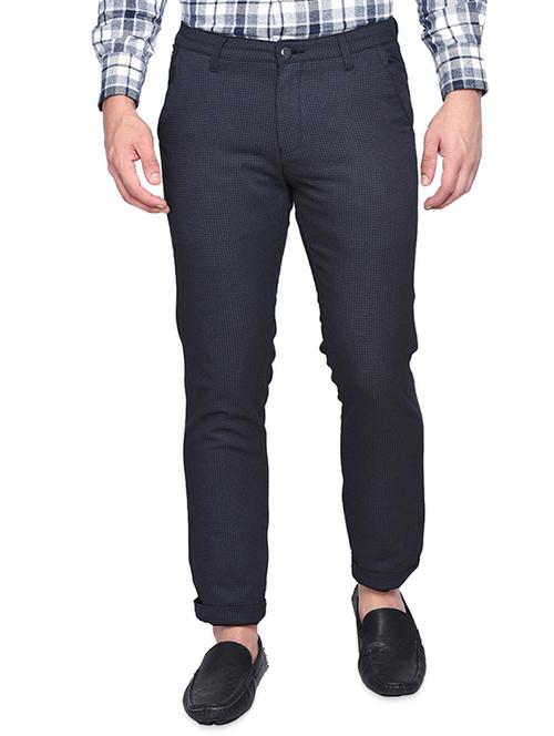 blue checkered chinos - 16990960 - Very Small Image - 1