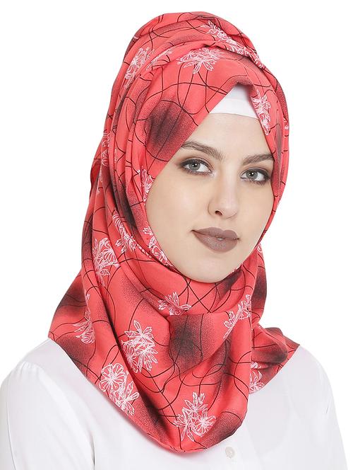 red rayon scarf - 16991735 - Very Small Image - 1