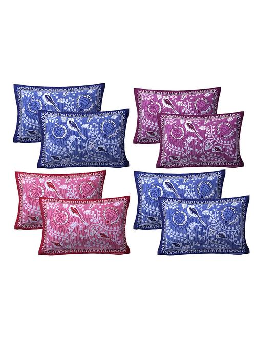 kariba 100% cotton printed pillow covers 4 sets (8 pieces)-17"x27" - 16991814 - Very Small Image - 1