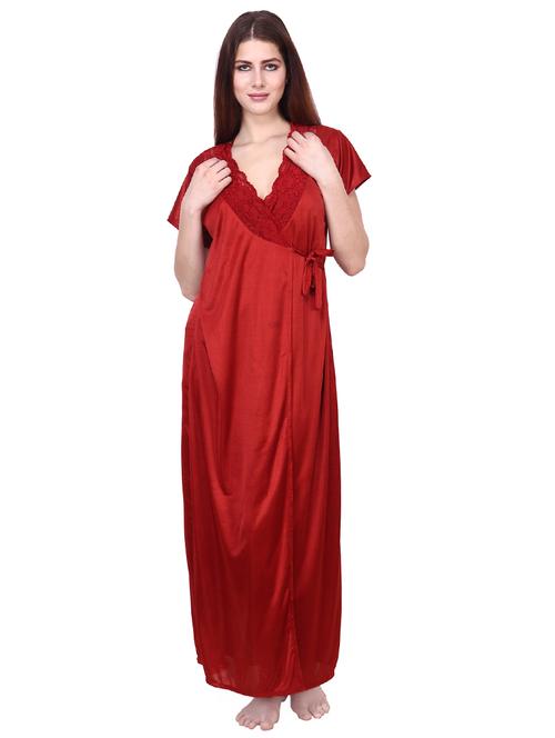 lace detail sleepwear robe - 16993020 - Very Small Image - 1