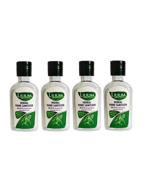 lilium herbal hand sanitizer, fliptop, 50ml, pack of 4 - 16993469 - Very Small Image - 1