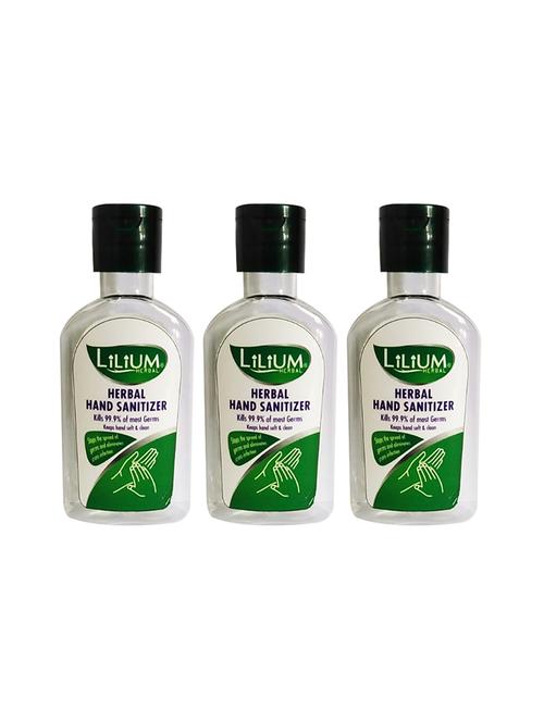 lilium herbal hand sanitizer, fliptop, 50ml, pack of 3 - 16993470 - Very Small Image - 1