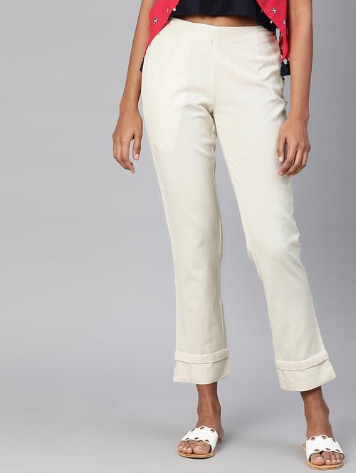 mid rise flat front trouser - 16993613 - Very Small Image - 1