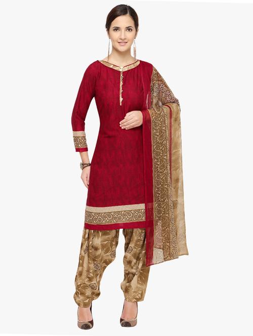 printed unstitched suit - 16993847 - Very Small Image - 1
