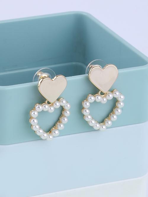 gold metal studs earring - 16995653 - Very Small Image - 1