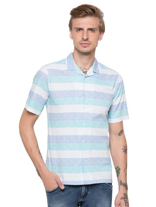 multi colored striped casual shirt - 16995849 - Very Small Image - 1