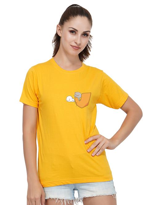 round neck quirk print tee - 16997182 - Very Small Image - 1