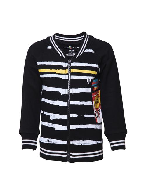 black cotton sweatshirt - 16998304 - Very Small Image - 1