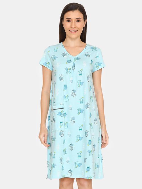 v neck quirky sleepshirt - 16998731 - Very Small Image - 1