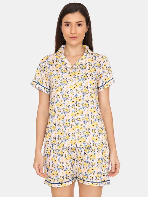 floral shirt with shorts set - 16998768 - Very Small Image - 1