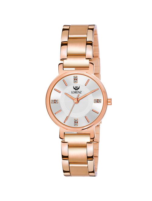 white dial rose gold analog watch - 16999003 - Very Small Image - 1