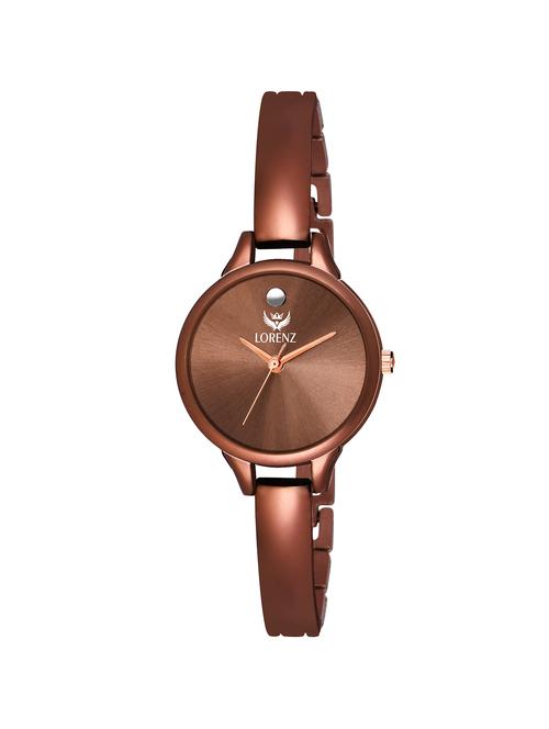 lorenz brown dial & bracelet watch - 16999008 - Very Small Image - 1