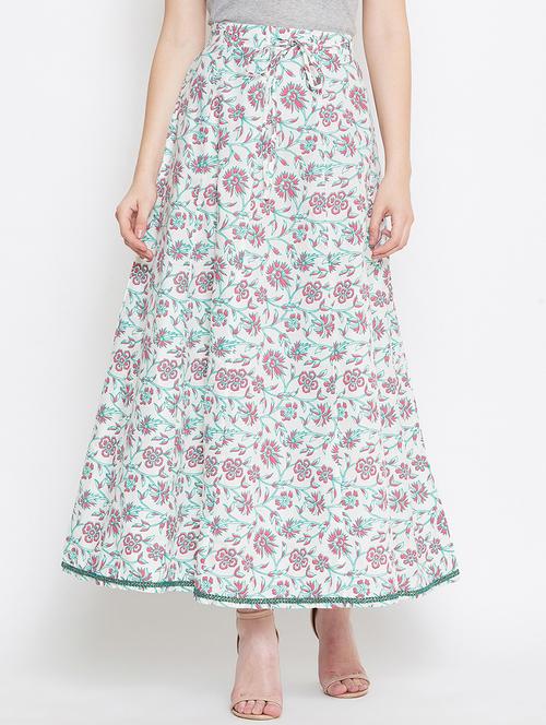 floral a-line skirt - 16999385 - Very Small Image - 1