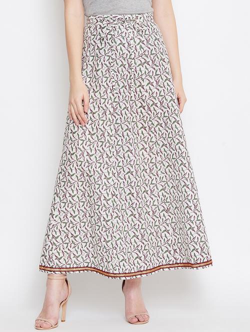 floral a-line skirt - 16999388 - Very Small Image - 1