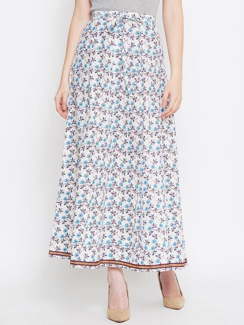 floral a-line skirt - 16999391 - Very Small Image - 1
