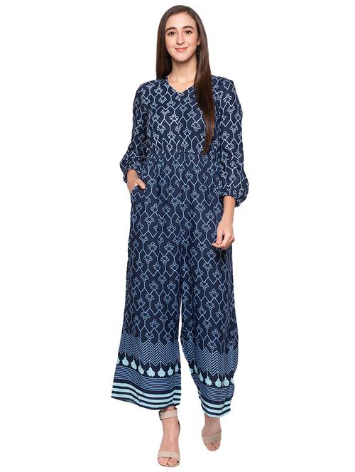 v neck printed maxi dress - 17001413 - Very Small Image - 1
