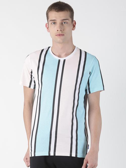multi colored striped t-shirt - 17001511 - Very Small Image - 1