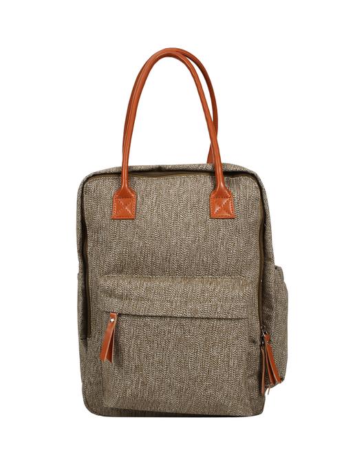 tan canvas regular backpack - 17001693 - Very Small Image - 1