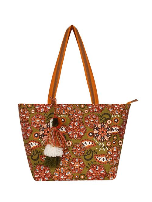 brown canvas handbag - 17001724 - Very Small Image - 1