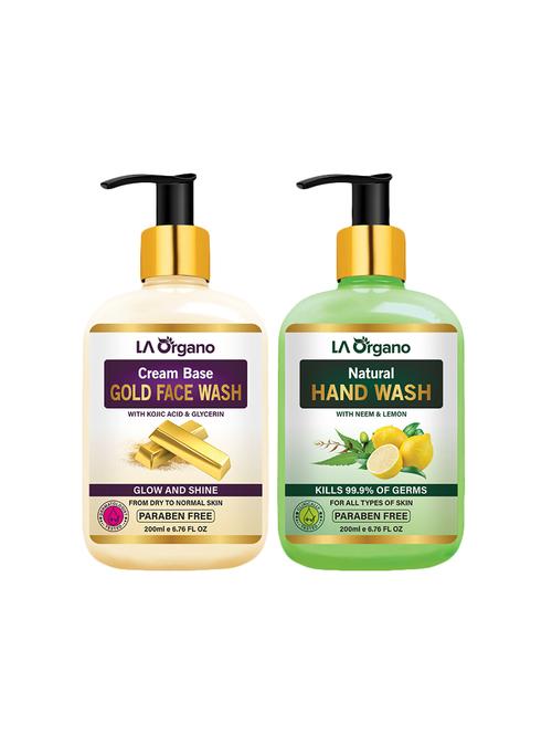 la organo natural hand wash with gold face wash (2 items in the set) - 17004965 - Very Small Image - 1