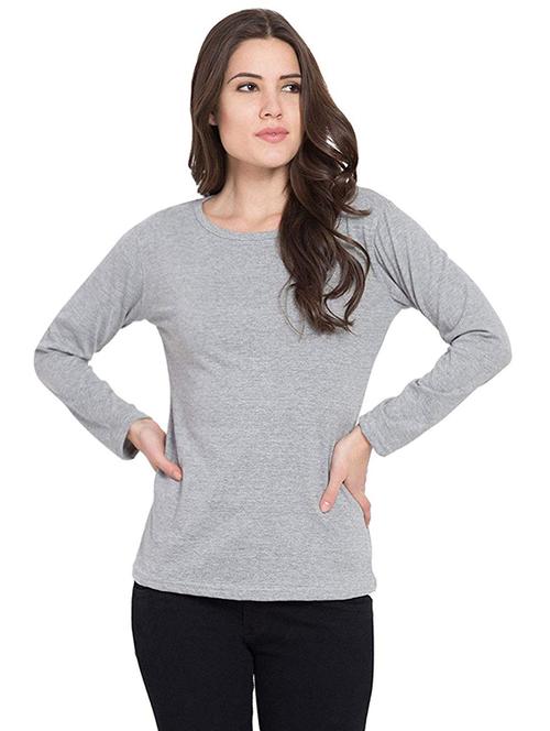 long sleeved solid tee - 17006186 - Very Small Image - 1