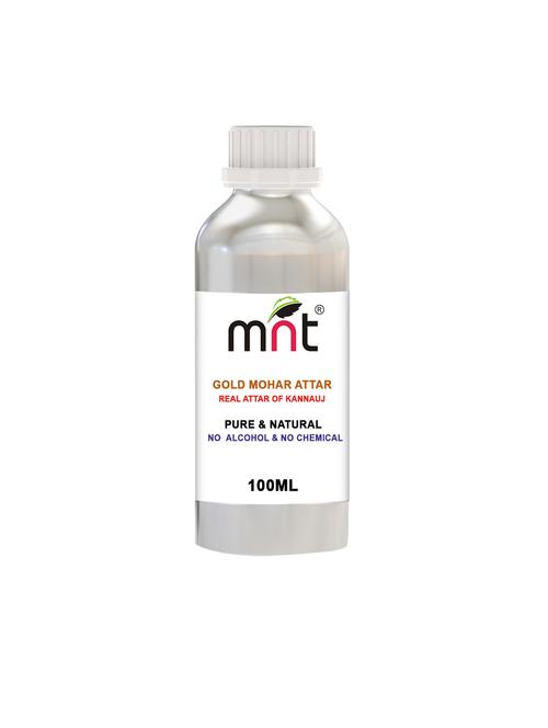 mnt gold mohar attar for unisex, long lasting & alcohol free (100ml) - pure natural & premium quality roll-on attar - 17007026 - Very Small Image - 1