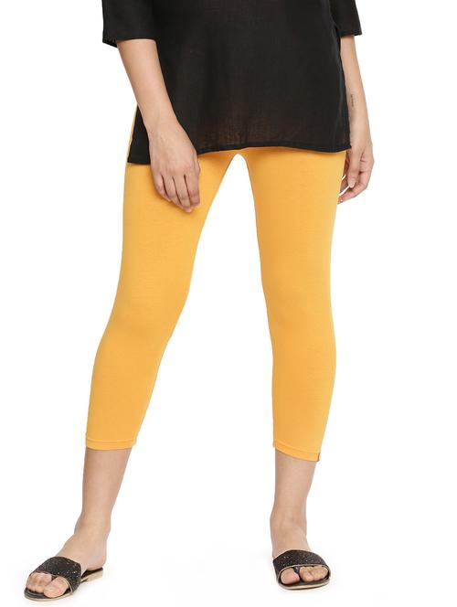 yellow viscose capris - 17008300 - Very Small Image - 1