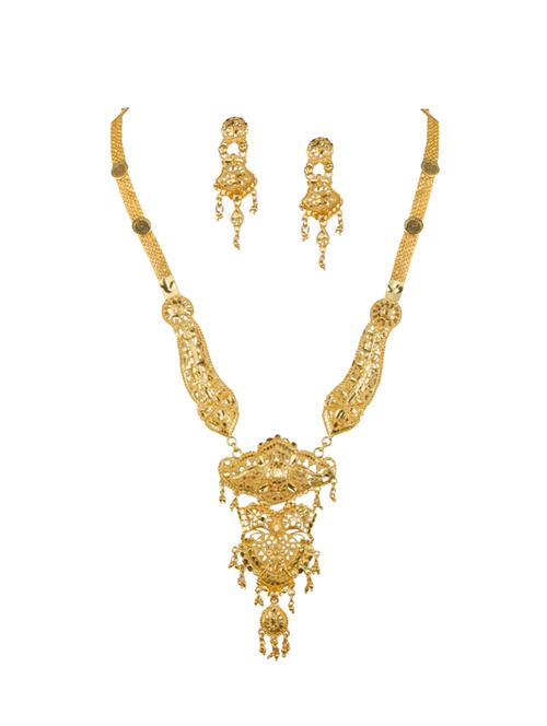 gold plated bridal necklace - 17008909 - Very Small Image - 1