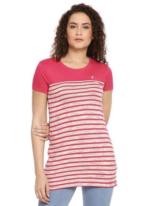 round neck striped tee - 17008995 - Very Small Image - 1