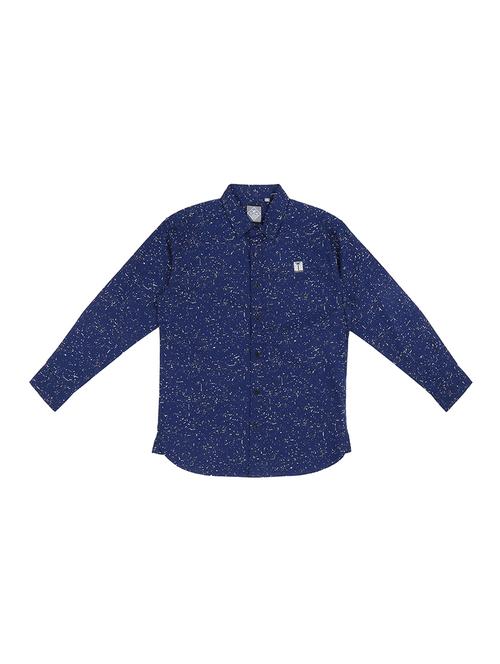 dark blue cotton shirt - 17009310 - Very Small Image - 1