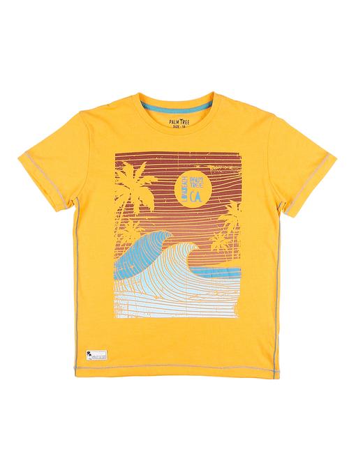 yellow cotton tshirt - 17009435 - Very Small Image - 1