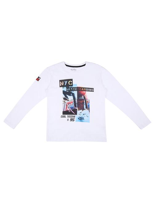 white cotton tshirt - 17009577 - Very Small Image - 1