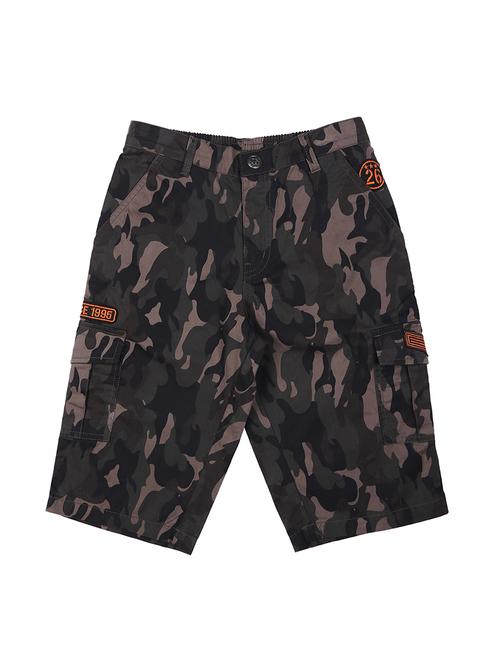grey cotton blend shorts - 17009711 - Very Small Image - 1