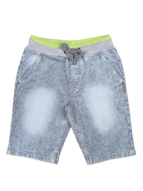 blue cotton blend shorts - 17009717 - Very Small Image - 1