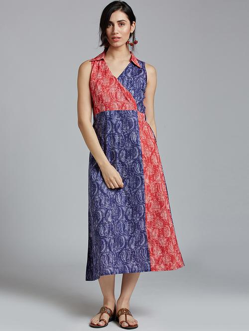 color block printed shirt dress - 17010452 - Very Small Image - 1