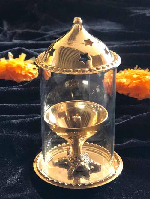 turtle brass akhand diya - 17010693 - Very Small Image - 1