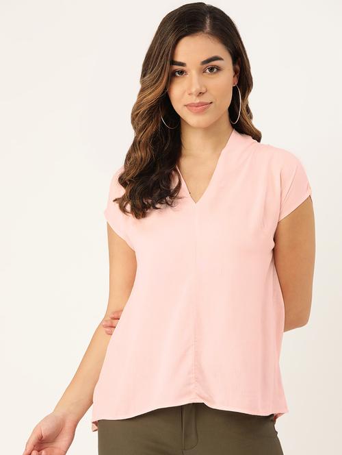 rosewater pink high-low top - 17010737 - Very Small Image - 1