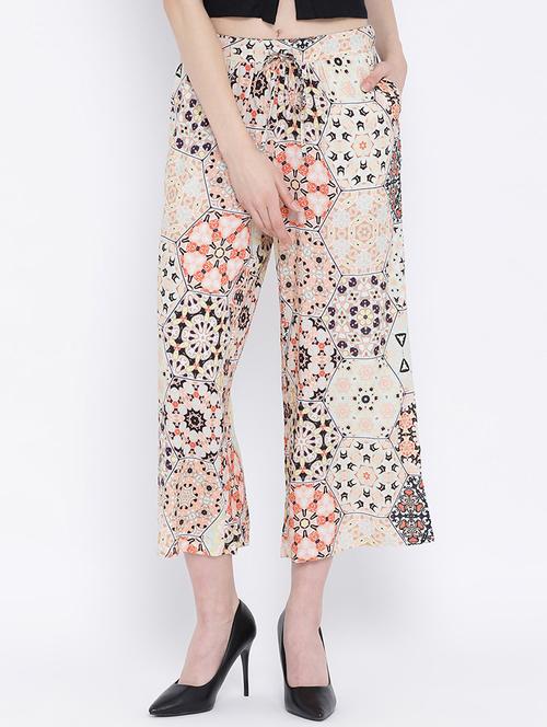 high rise printed culotte - 17010996 - Very Small Image - 1