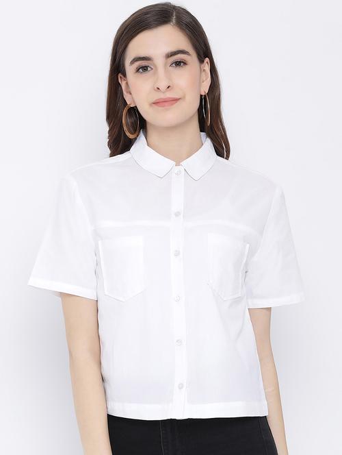 optic white solid shirt - 17011091 - Very Small Image - 1