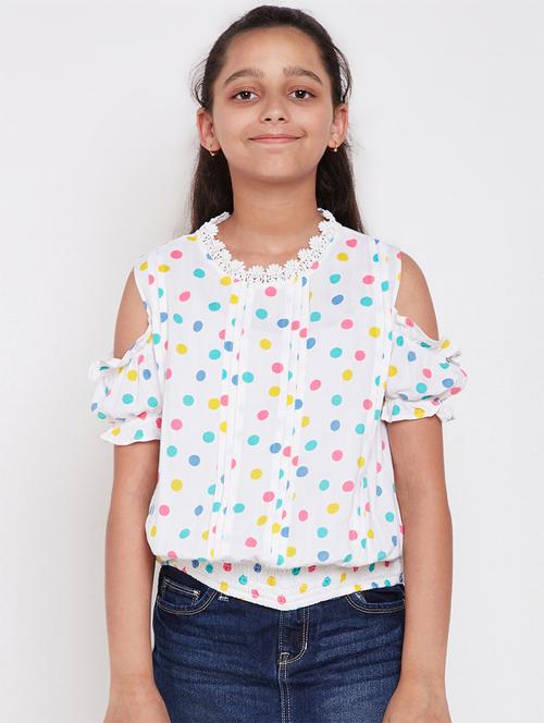 white viscose blouson top - 17011126 - Very Small Image - 1
