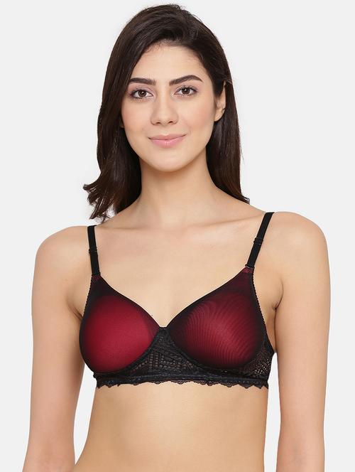 detachable strap mesh panel t-shirt bra - 17012473 - Very Small Image - 1