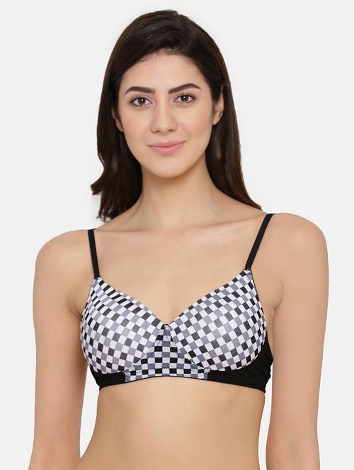 full coverage checkered t-shirt bra - 17012479 - Very Small Image - 1