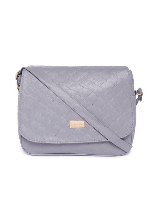 grey leatherette (pu) sling bag - 17013624 - Very Small Image - 1
