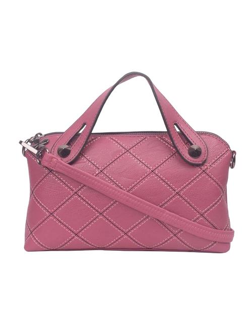 pink leatherette (pu) sling bag - 17015325 - Very Small Image - 1