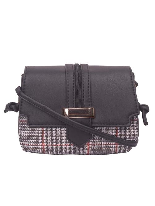black leatherette (pu) sling bag - 17015346 - Very Small Image - 1